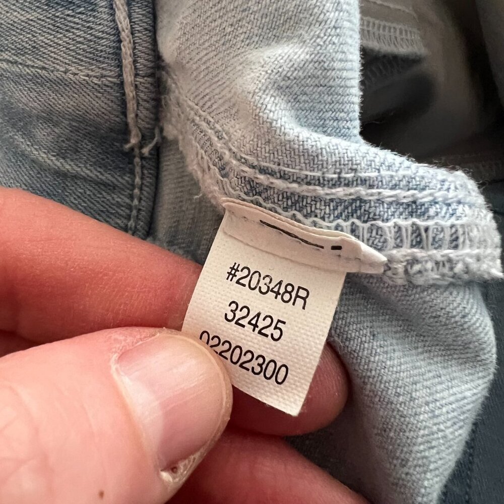 SPANX High Rise Pull-On Flare Jeans Light Wash Women's Size Large - Picture 9 of 9